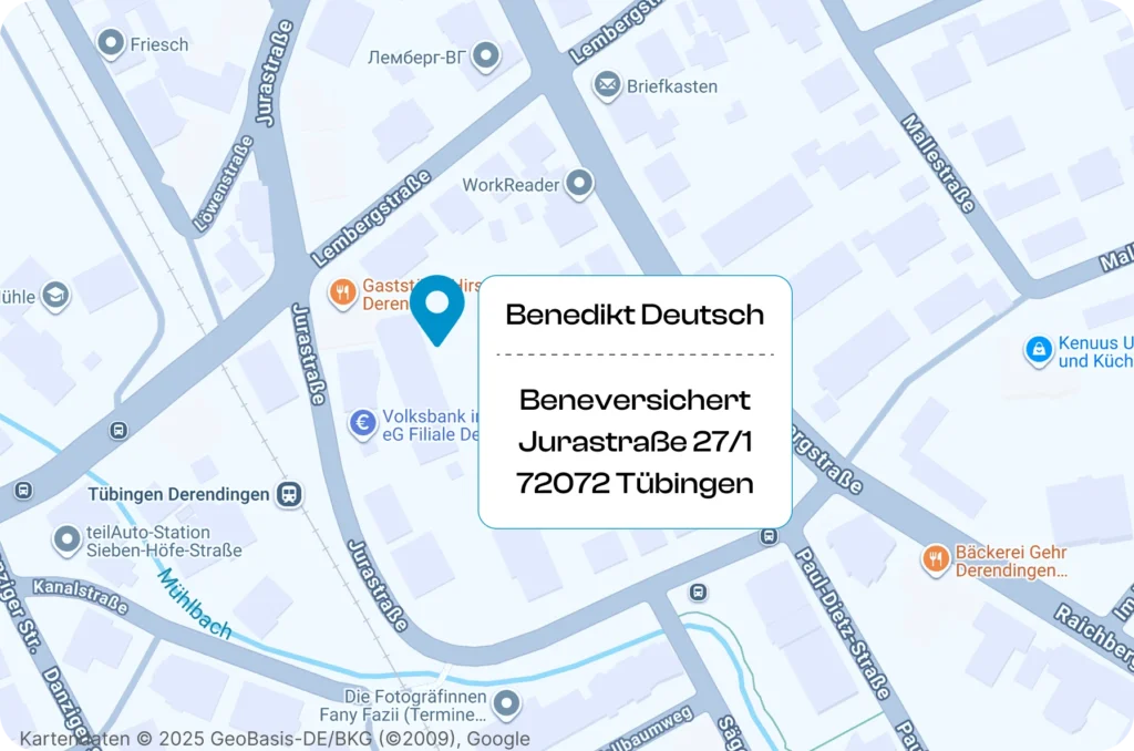 Kontakt 16 karte benedikt deutsch beneversichert