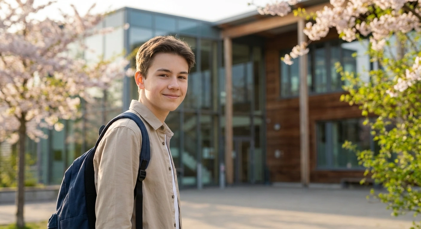 Junger Mann vor modernem Gebäude. Beneversichert ist Versicherungsmakler für Berufsunfähigkeitsversicherungen